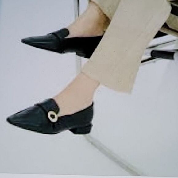 BRAND NEW COCONUT BY MATISSE BLACK FAUX LEATHER SUEDE FLAT SHOES WOMEN"S - Picture 1 of 15